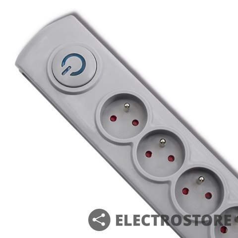 Qoltec Listwa antyprzepięciowa 5 gniazd | 1.8m | Szara Qoltec Listwa antyprzepięciowa 5 gniazd | 1.8m | Szara
