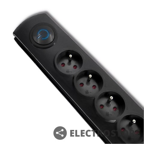 Qoltec Listwa antyprzepięciowa 5 gniazd | 3m | Czarna Qoltec Listwa antyprzepięciowa 5 gniazd | 3m | Czarna