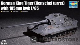 Trumpeter Plastikowy model do skejania King Tiger w/ 105mm kWh (Henschel Turret)