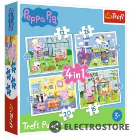 Trefl Puzzle 4w1 Wspomnienia z wakacji Peppa