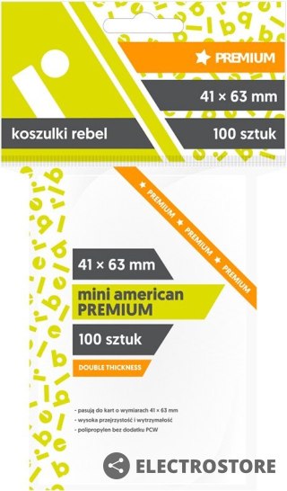 Rebel Koszulki 41x63mm Mini American Premium 100