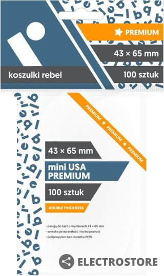 Rebel Koszulki 43x65 mm Mini USA Premium 100 sztuk