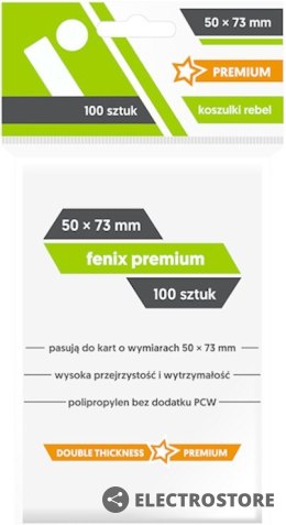 Rebel Koszulki 50x73mm Fenix Premium 100 sztuk