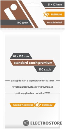 Rebel Koszulki 61 x 103 mm Standard Czech Premium 100 sztuk