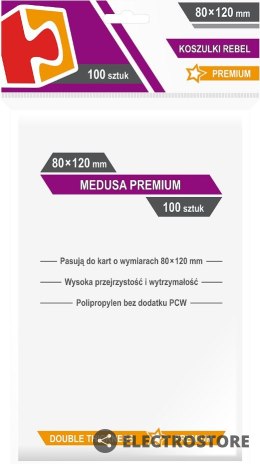 Rebel Koszulki 80x120mm Medusa Premium 100 sztuk