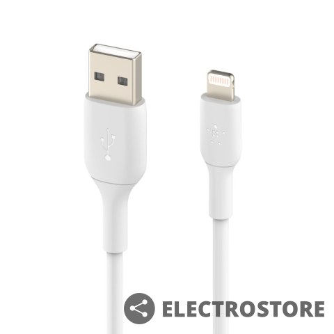 Belkin Kabel PVC USB-A to Lightning 2m White Belkin Kabel PVC USB-A to Lightning 2m White