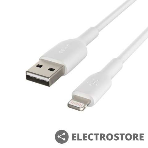 Belkin Kabel PVC USB-A to Lightning 2m White Belkin Kabel PVC USB-A to Lightning 2m White