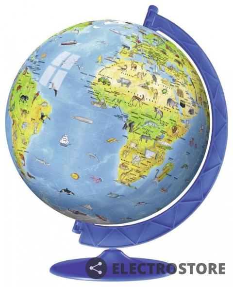 Ravensburger Polska Puzzle 180 elementów 3D Kula Dziecinny globus Ravensburger Polska Puzzle 180 elementów 3D Kula Dziecinny globus