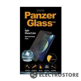 Panzerglass Szkło ochronne E2E Super+ iPhone 12 Mini Case Friendly AntiBacterialMicrofracture Privacy