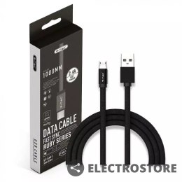 V-tac Kabel USB M - microUSB M 1M 2.4A