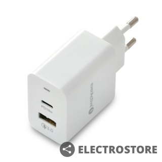 EverActive Ładowarka sieciowa USB QC3.0, 18W, szybkie ładowanie