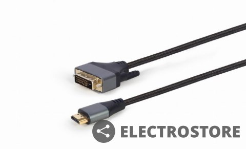 Gembird Kabel HDMI do DVI w oplocie 1.8m pozłacane końcówki Gembird Kabel HDMI do DVI w oplocie 1.8m pozłacane końcówki