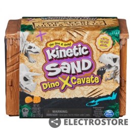 Spin Master Piasek kinetyczny Kinetic Sand Małe wykopalisko dinozaurów, 1 z 3 dinozaurów