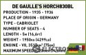 Cobi Klocki Klocki De Gaulles Horch830BL