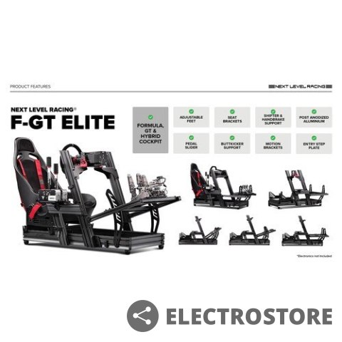 Next Level Racing Kokpit aluminiowy FGT ELITE - Wheel Plate Edition Next Level Racing Kokpit aluminiowy FGT ELITE - Wheel Plate Edition