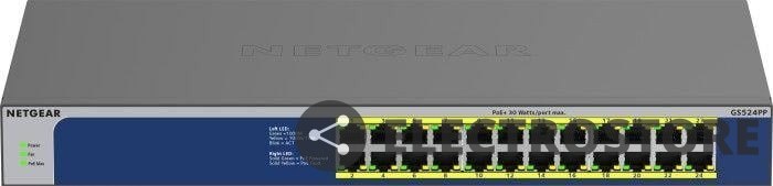 Netgear Przełącznik GS524PP Switch Unmanaged 24xGE PoE+