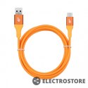 TB Kabel USB 3.0 - USB C 2m PREMIUM 3A pomarańczowy TPE