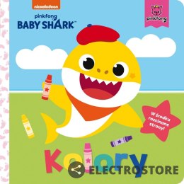 Wydawnictwo Słowne Książeczka kartonowa Baby Shark. Kolory
