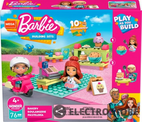 Mega Bloks Zestaw figurek MCX Barbie Cukiernia