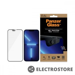 Panzerglass Szkło hartowane E2E Cam Slider iPhone 13 Pro Max 6,7 cala Microfracture Case Friendly Anti Bacterial Black