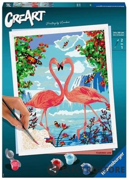 Ravensburger Polska Malowanka CreArt Zakochane flamingi