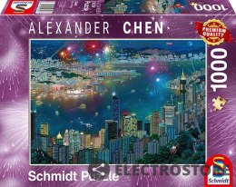 Schmidt 1000 elementów Alexander Chen Fajerwerki nad Hongkongiem