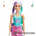 Mattel Lalka Barbie Color Reveal Imprezowe stylizacje niebiesko-fioletowe włosy