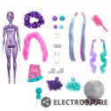 Mattel Lalka Barbie Color Reveal Imprezowe stylizacje niebiesko-fioletowe włosy