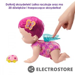 Mattel Lalka My Garden Baby Raczkujący Bobasek-Motylek różowa