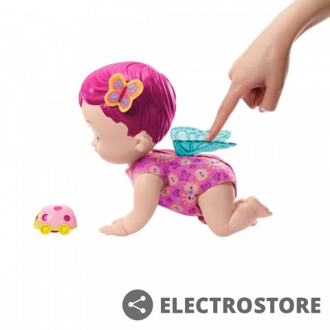 Mattel Lalka My Garden Baby Raczkujący Bobasek-Motylek różowa Mattel Lalka My Garden Baby Raczkujący Bobasek-Motylek różowa