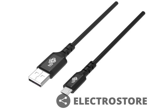 TB Kabel USB-Micro USB 2m silikonowy czarny Quick Charge