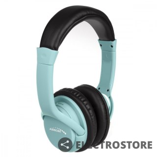 Audiocore Słuchawki bezprzewodowe nauszne AC720BL Niebieskie