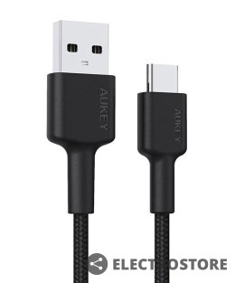 AUKEY CB-CA1 OEM nylonowy kabel Quick Charge USB C-USB A | FCP | AFC | 1m | 5Gbps | 3A | 60W PD | 20V