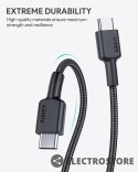 AUKEY CB-CC03 OEM nylonowy kabel Quick Charge USB C - USB C | 0.3m | 5Gbps | 60W PD | 20V