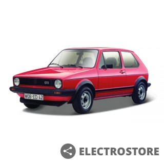 Bburago Model metalowy Volkswagen Golf Mk1 GTI 1979 Czerwony 1/24
