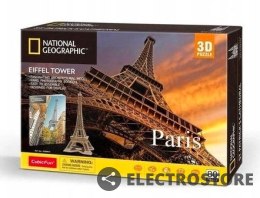 Cubic Fun Puzzle 3D National Geographic Paryż Wieża Eiffla 80 elementów