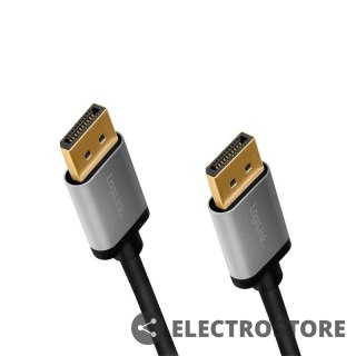 LogiLink Kabel DisplayPort 4K/60 Hz,DP/M do DP/M aluminium 2m