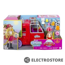 Mattel Lalka Barbie Chelsea Wóz strażacki Zestaw