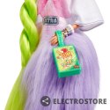 Mattel Lalka Barbie Extra Biała tunika Neonowe zielone włosy