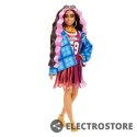 Mattel Lalka Barbie Extra Sportowa sukienka/Czarno-różowe włosy