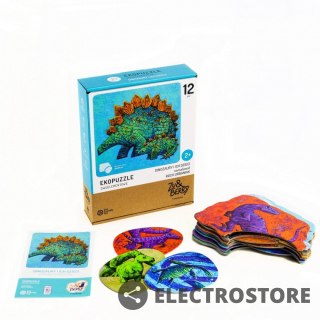 Muduko Puzzle dwuelementowe Dinozaury i ich dzieci