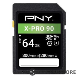 PNY Karta pamięci SDXC 64GB P-SD64GV90300XPRO9-GE