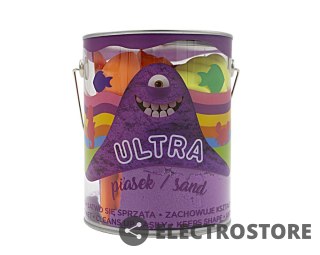 Epee Piasek UltraPiasek puszka 900g 4 duże foremki 2 narzędzia fioletowy Morskie życie