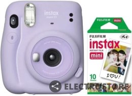 Fujifilm Aparat Instax mini 11 liliowy + 10 zdjęć