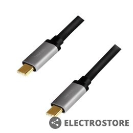 LogiLink Kabel USB-C M/M, PD, aluminiowy 1.5m