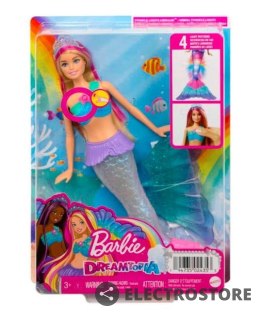 Mattel Lalka Barbie Malibu Syrenka Migoczące światełka