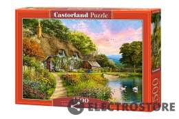 Castor Puzzle 1500 elementów Wiejska chatka nad jeziorem