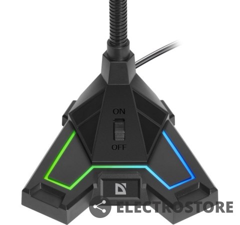 Defender Mikrofon Pitch GMC 200 LED Streaming 3,5 mm jack Defender Mikrofon Pitch GMC 200 LED Streaming 3,5 mm jack