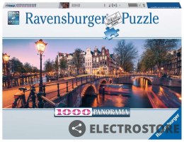 Ravensburger Polska Puzzle 1000 elementów Panorama Amsterdamu