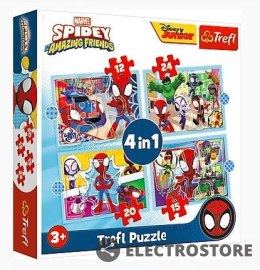 Trefl Puzzle 4w1 Ekipa Spidaya Spiderman